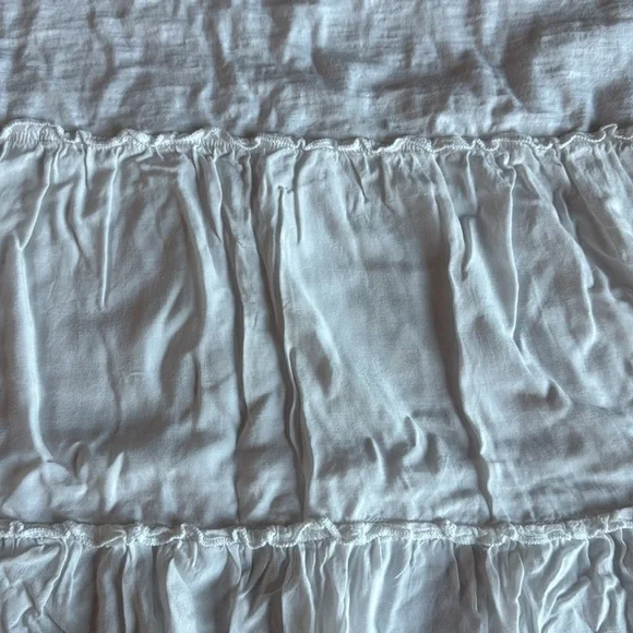 Anthropologie t.la babydoll tiered tunic T-shirt in white - Picture 2 of 5